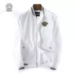 blousons veste versace collection medusa header zipper white